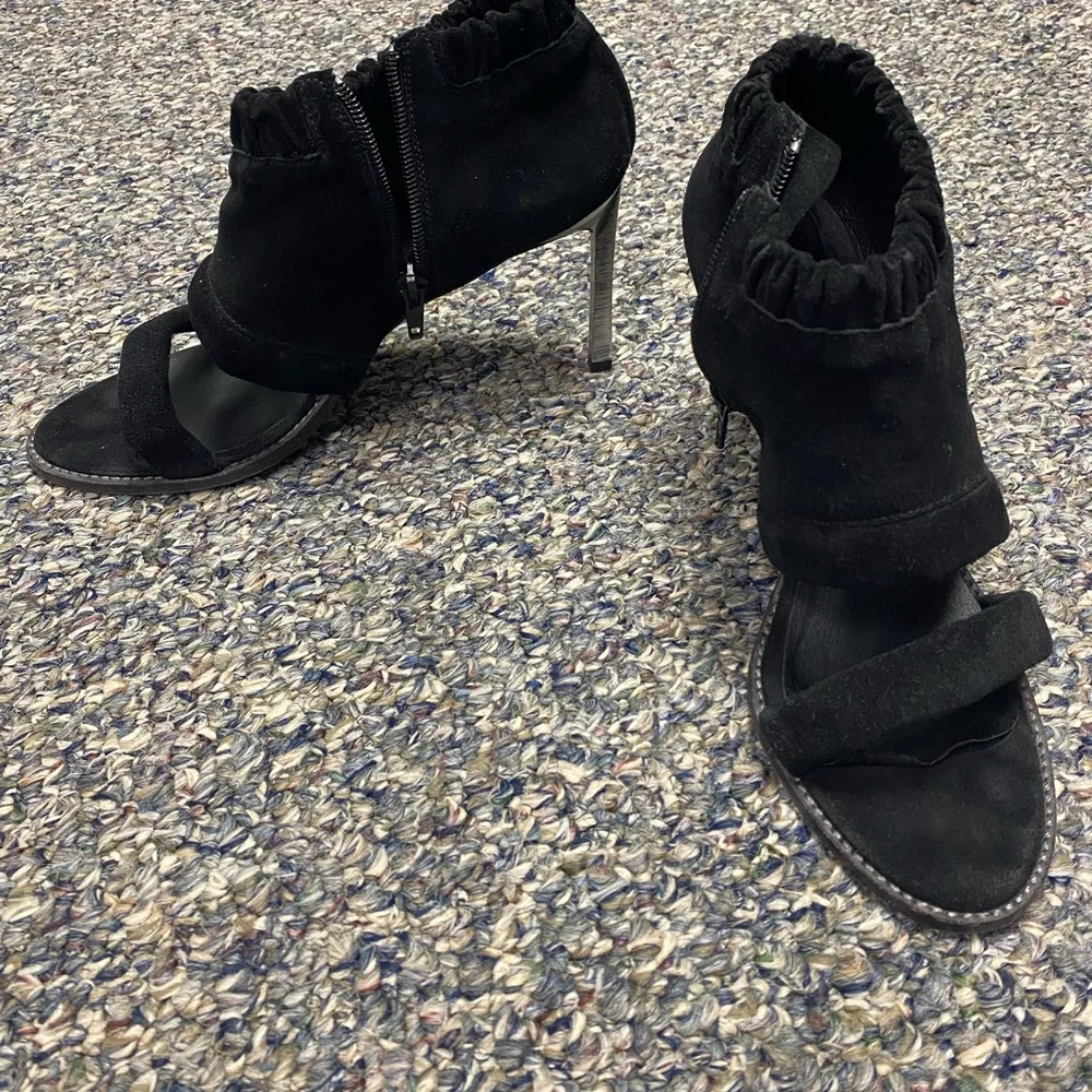 Free People Black Heels with open toe. - Picture 2 of 4